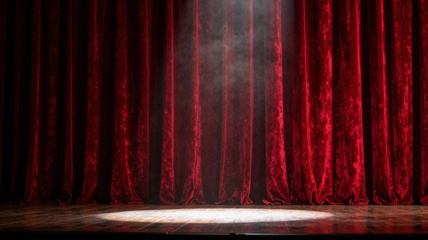 Theatrical lighting and atmospheric stage visuals