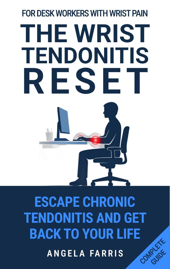 The book cover of The Wrist Tendonitis Reset guide