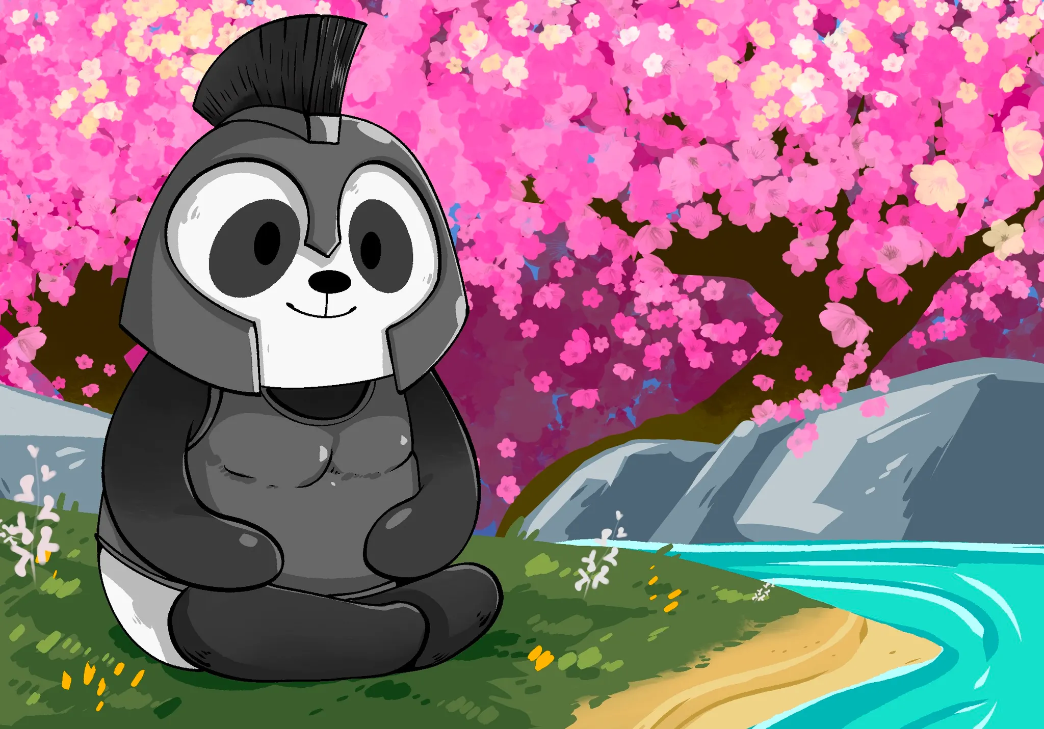 Pandu pandas Trojan branded PNL card