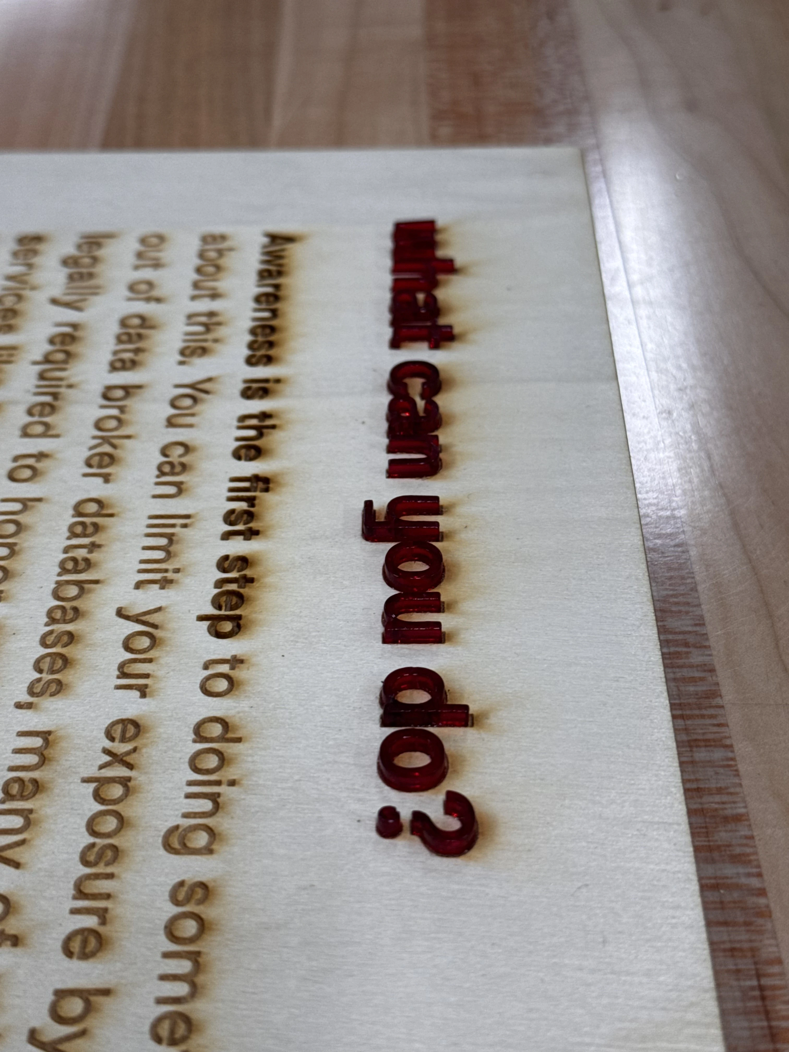 Close up of inset text.
