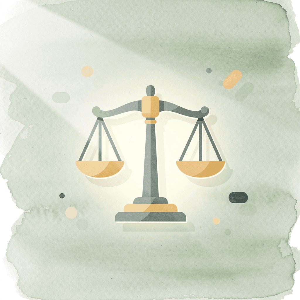 Scales of justice icon representing the Poppi false advertising lawsuit