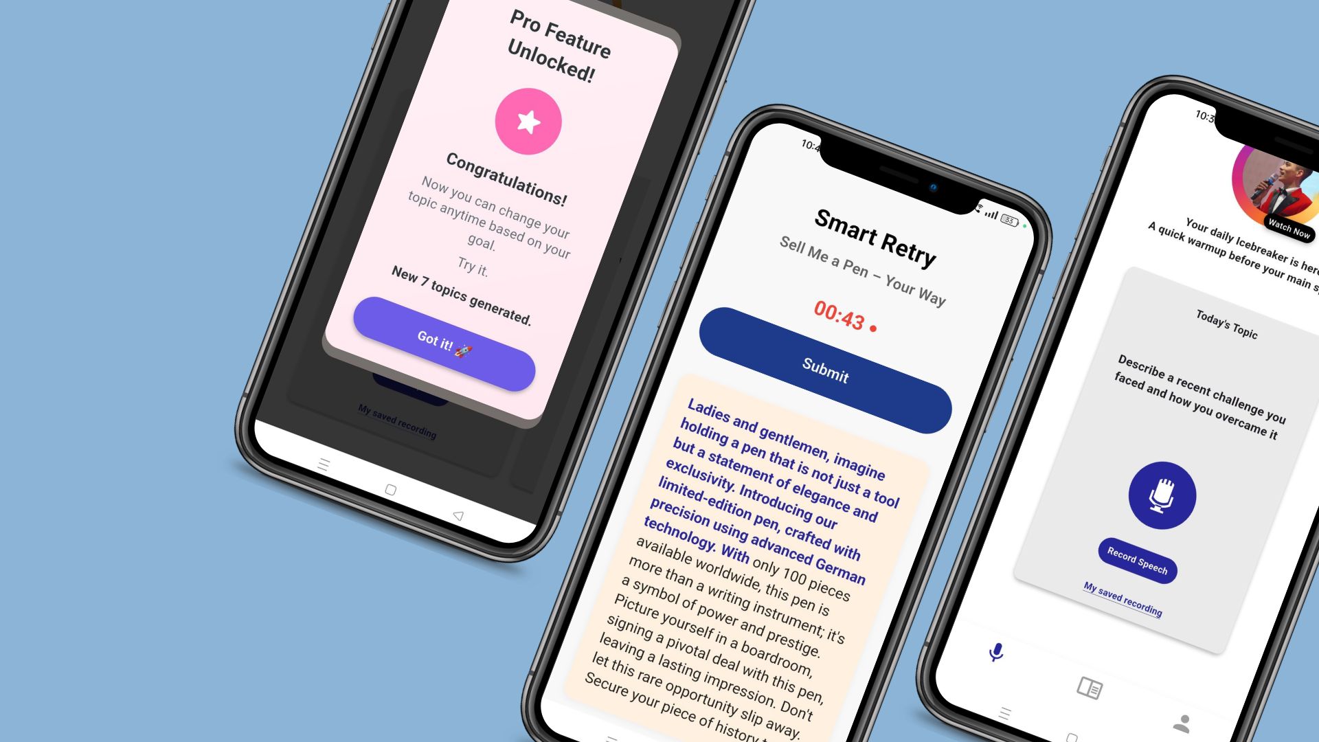 Athlete winning a race