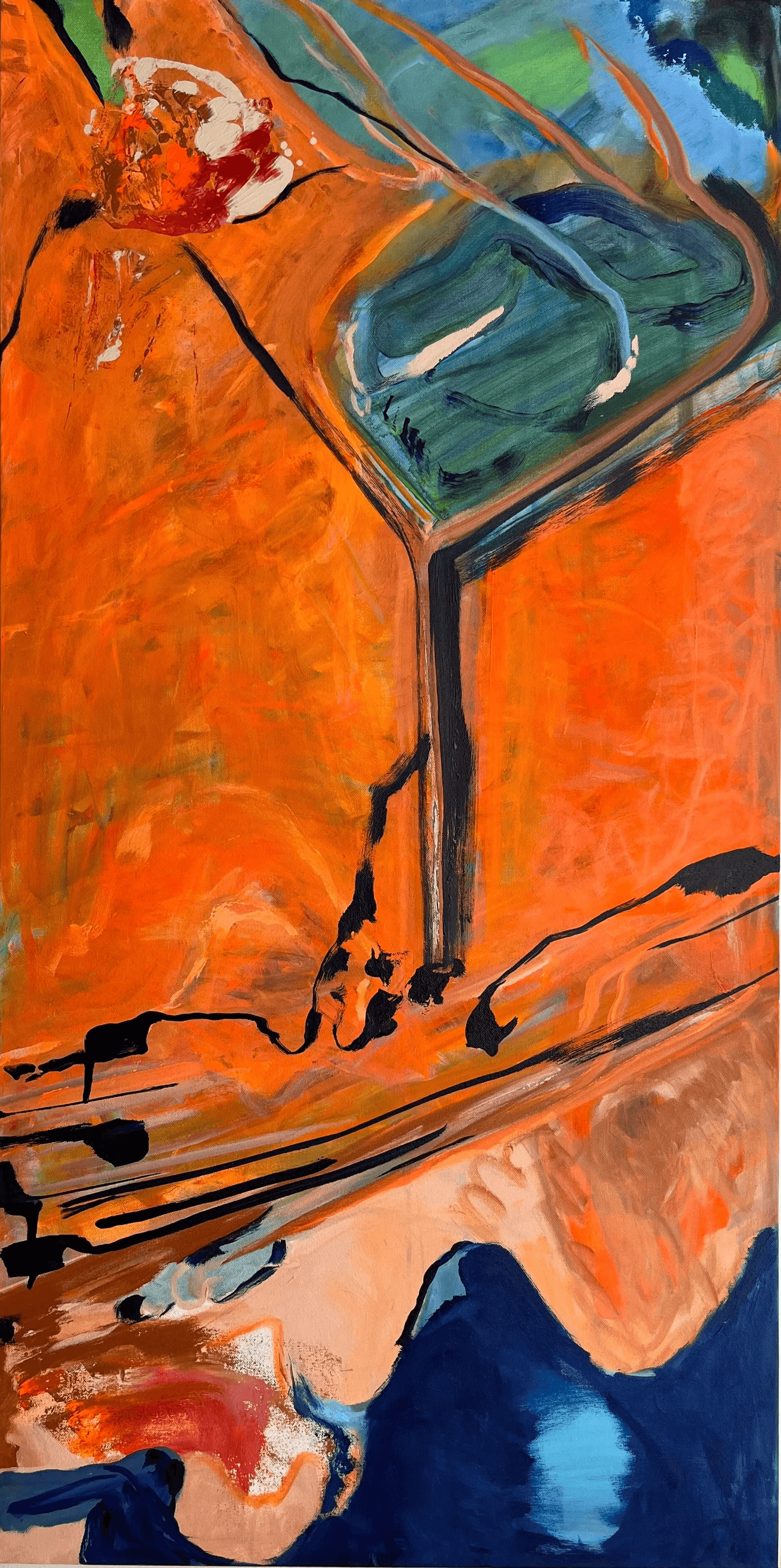 Not yet titled, 2023. Acrylic on canvas.