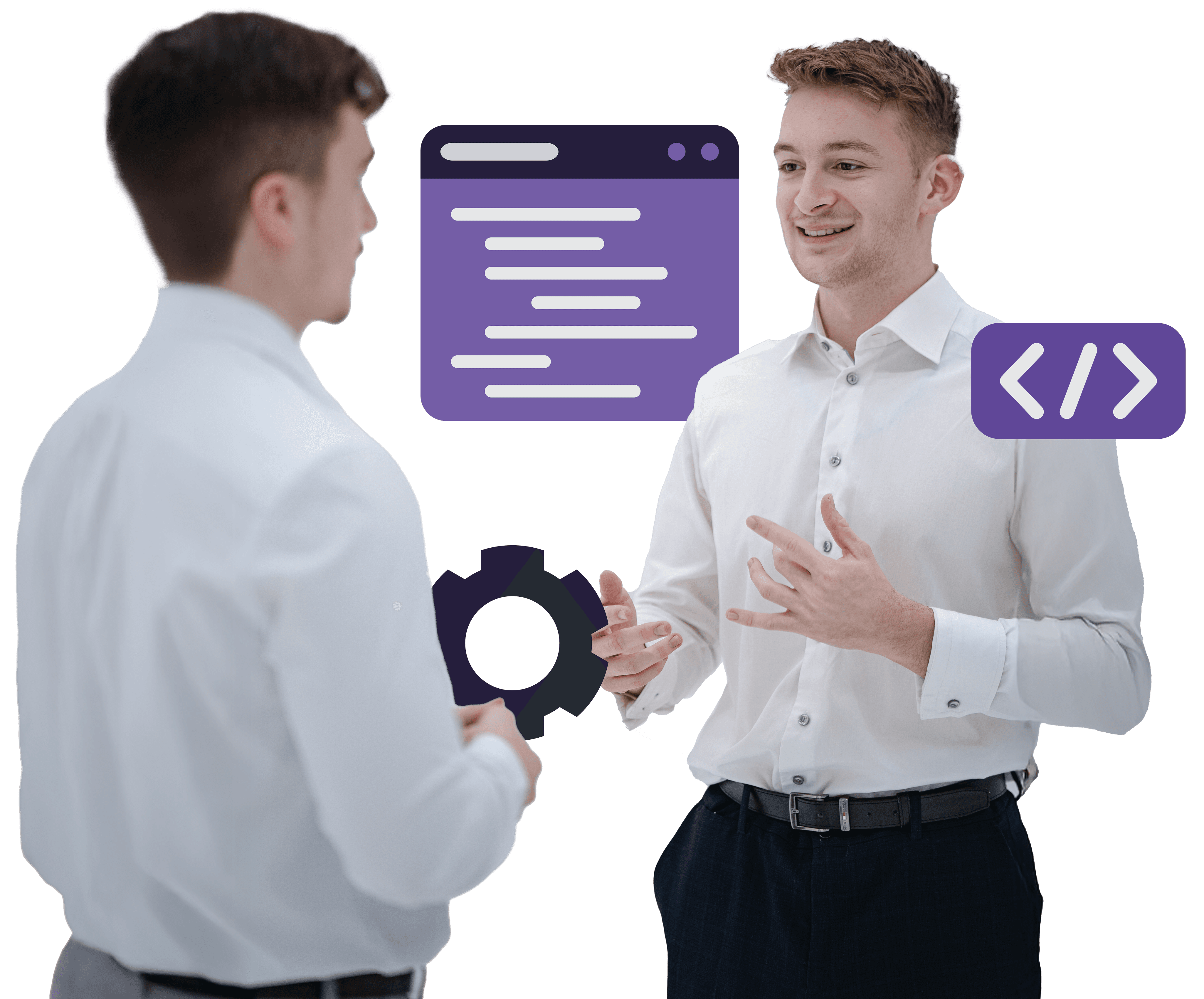 Woman with a headset