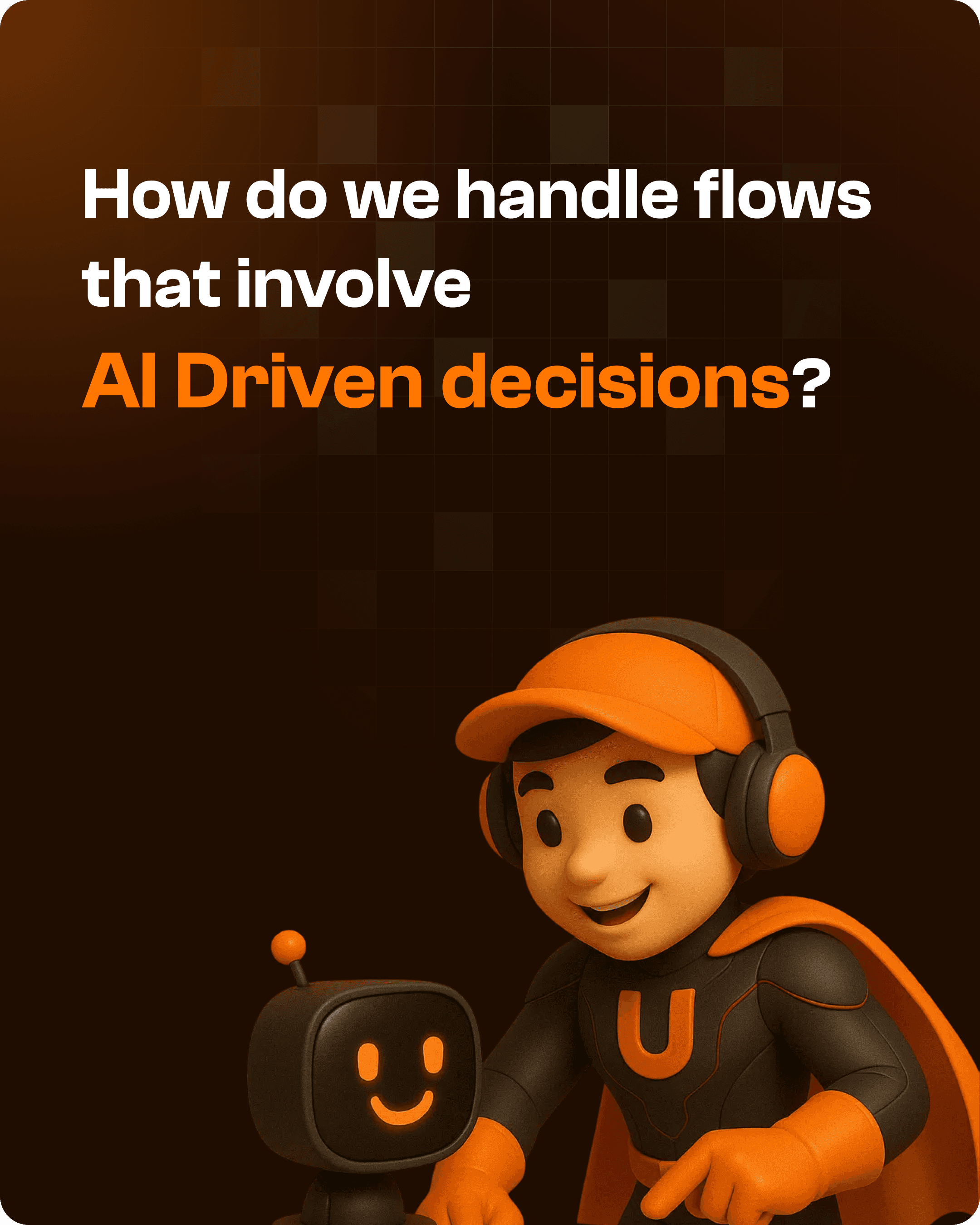 Upslide Mascot playing with AI