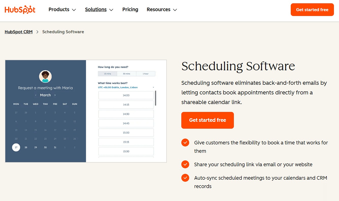 HubSpot Meetings
