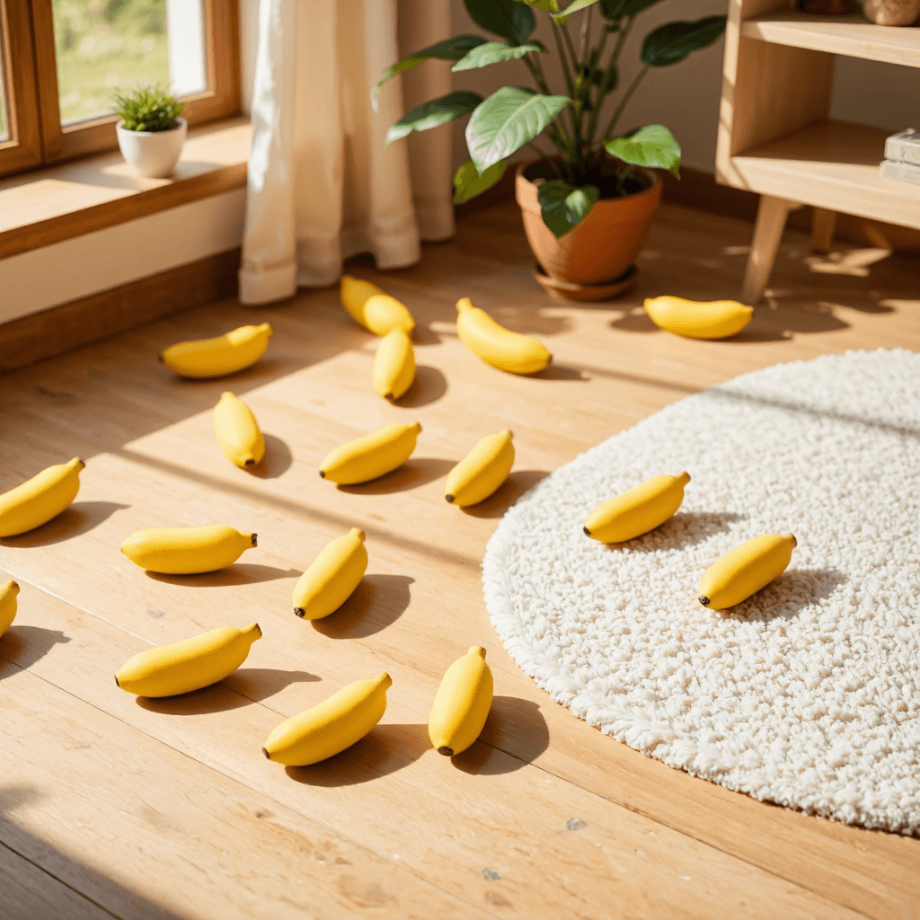product photography of banana-shaped objects