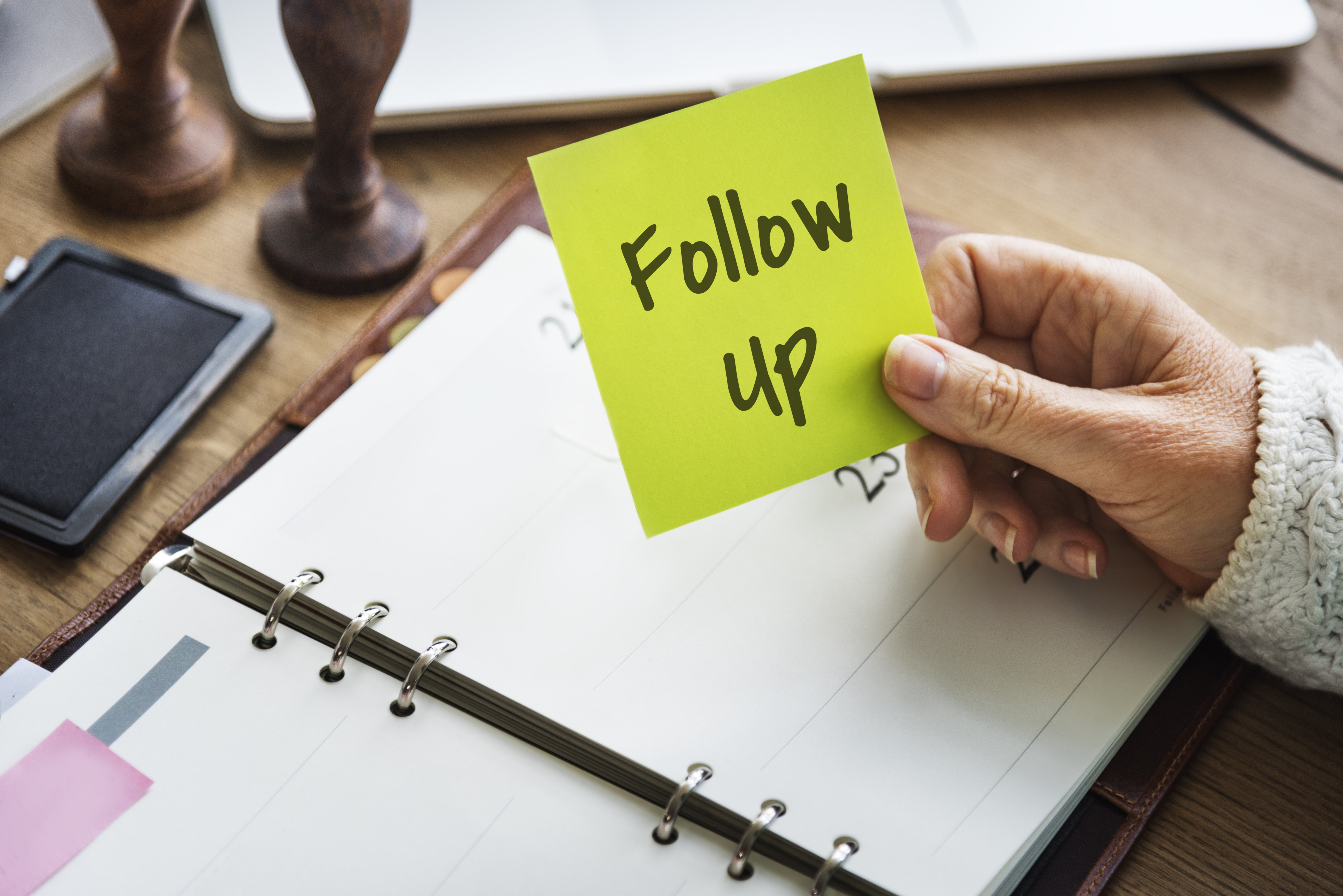follow up note - How To Follow Up With A Sales Lead