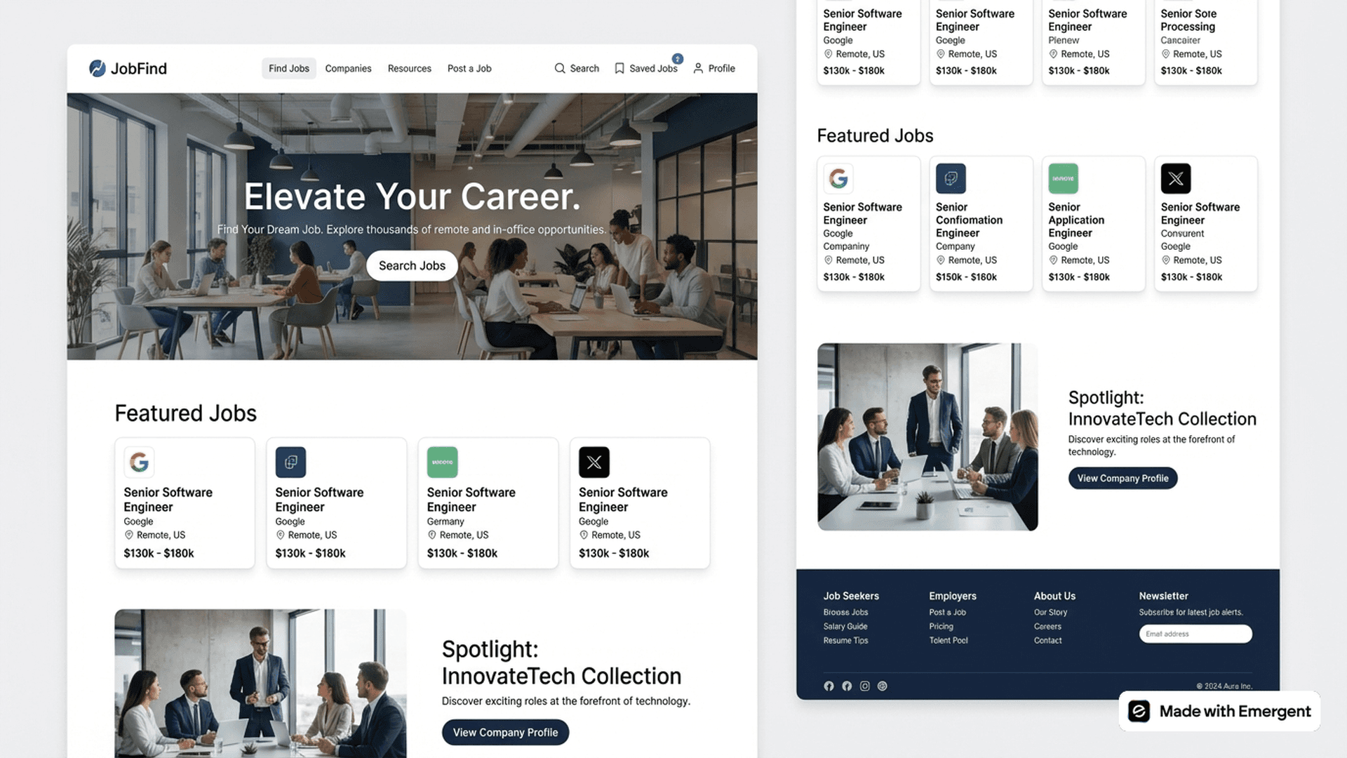 Job Board Website Made with Emergent