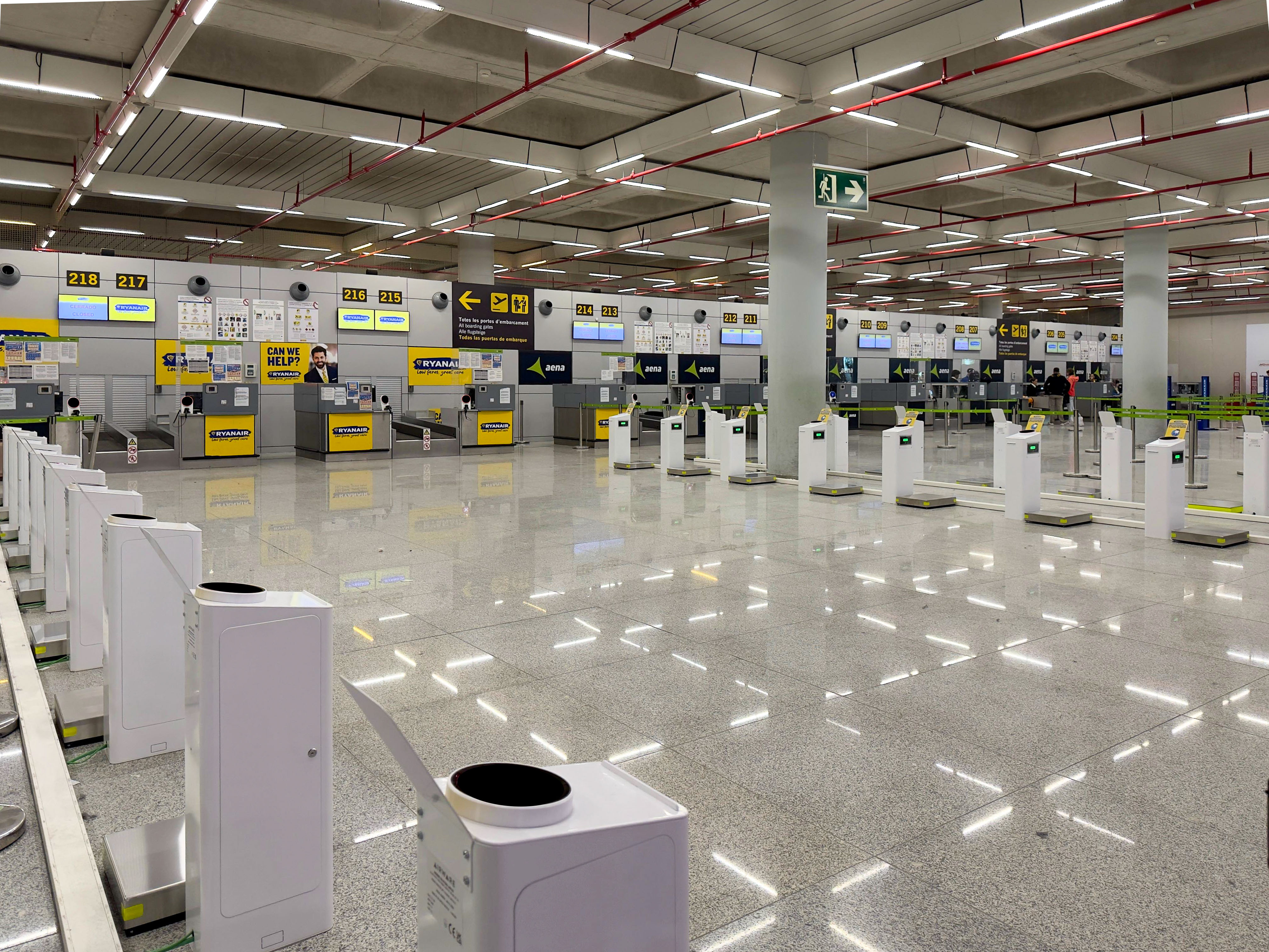 Airware Bag Tag Appliances in Palma de Mallorca Airport