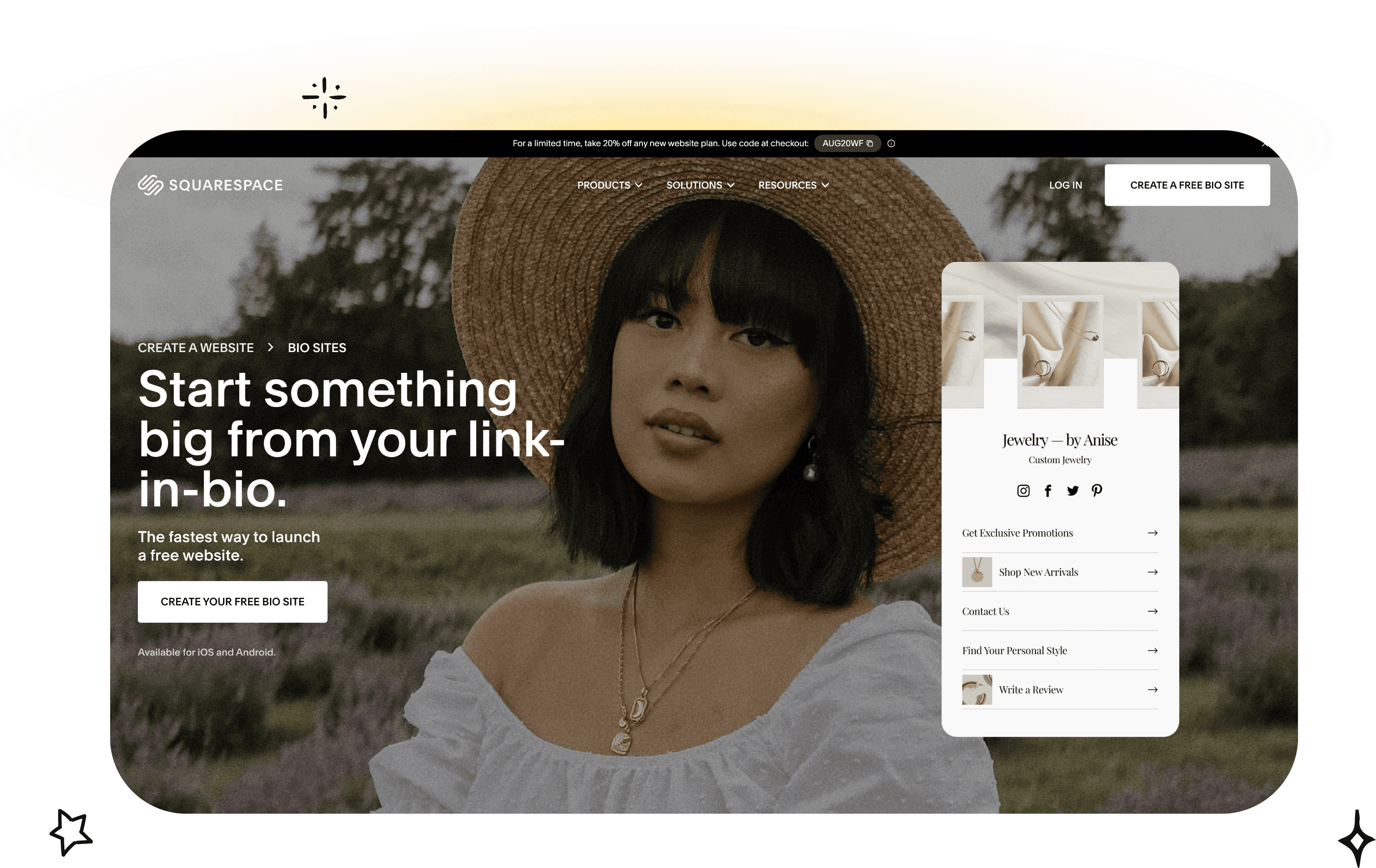 Squarespace Bio Sites (Bio.site / BioSites)