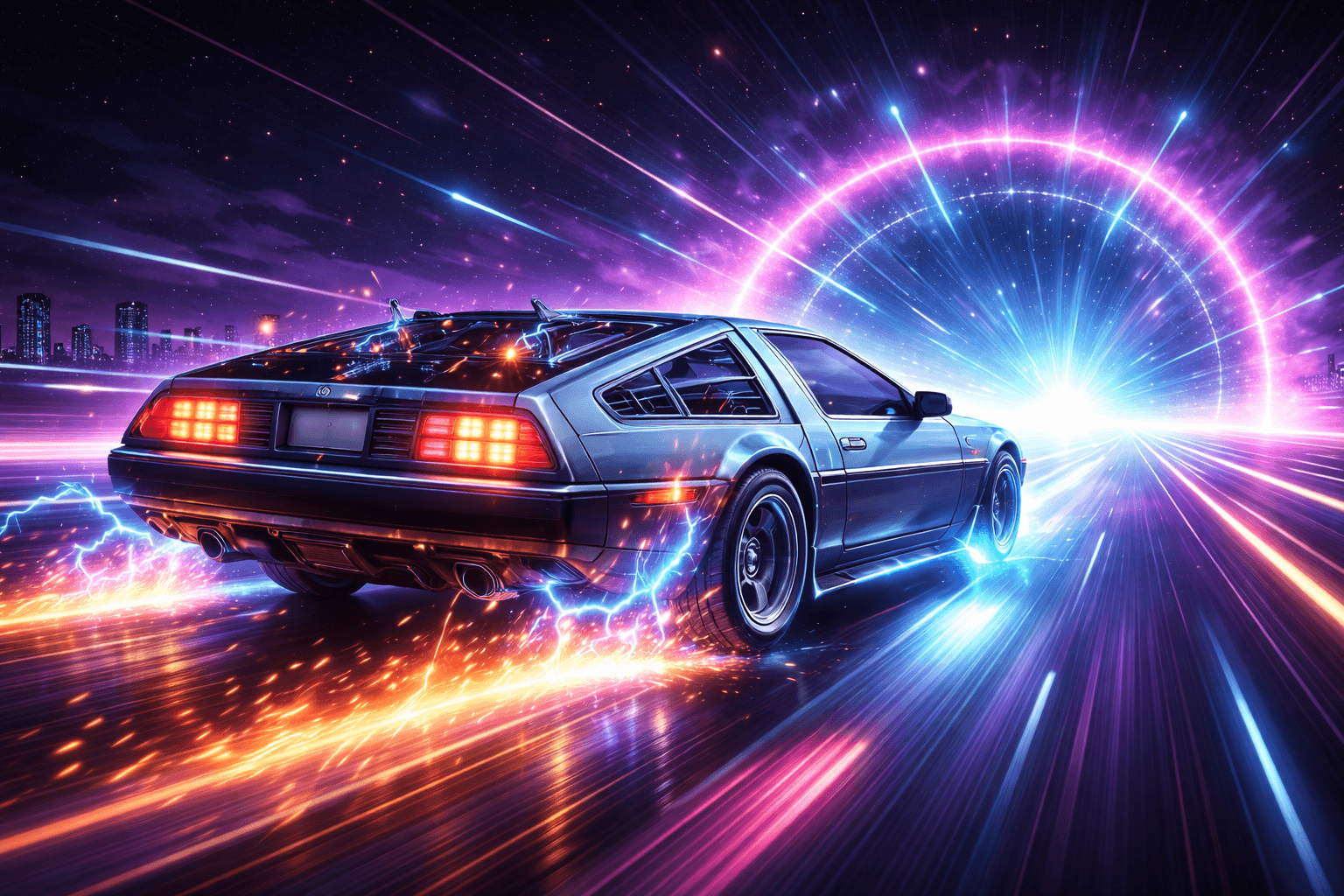 Time Machine going back in time