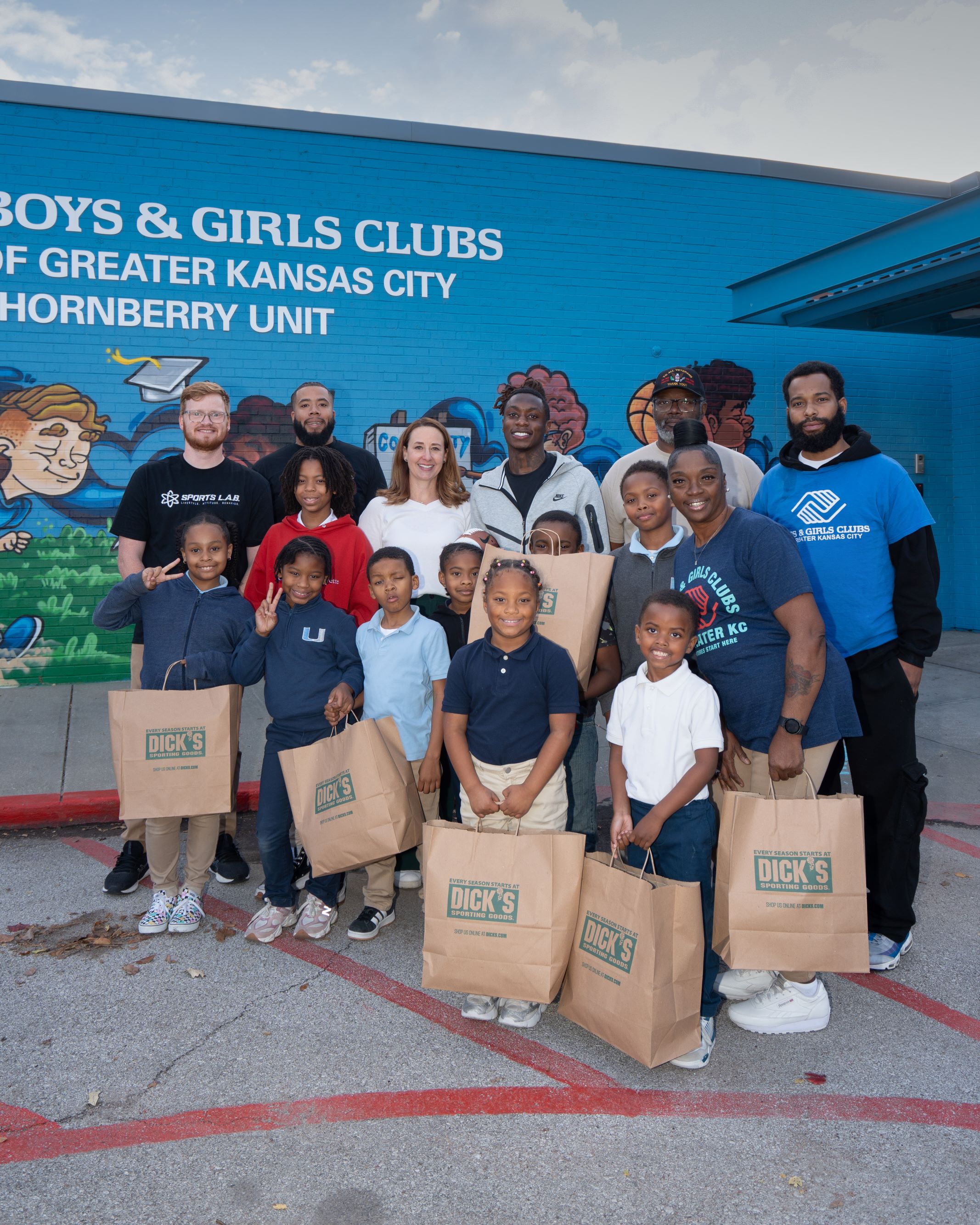 Boys and Girls Club with Xavier Worthy