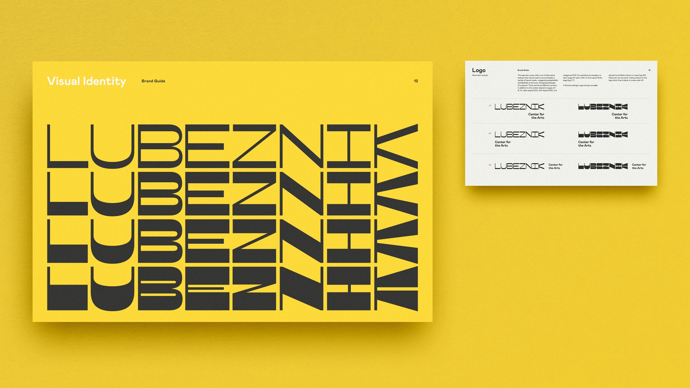 Brand guidelines logo demonstrations