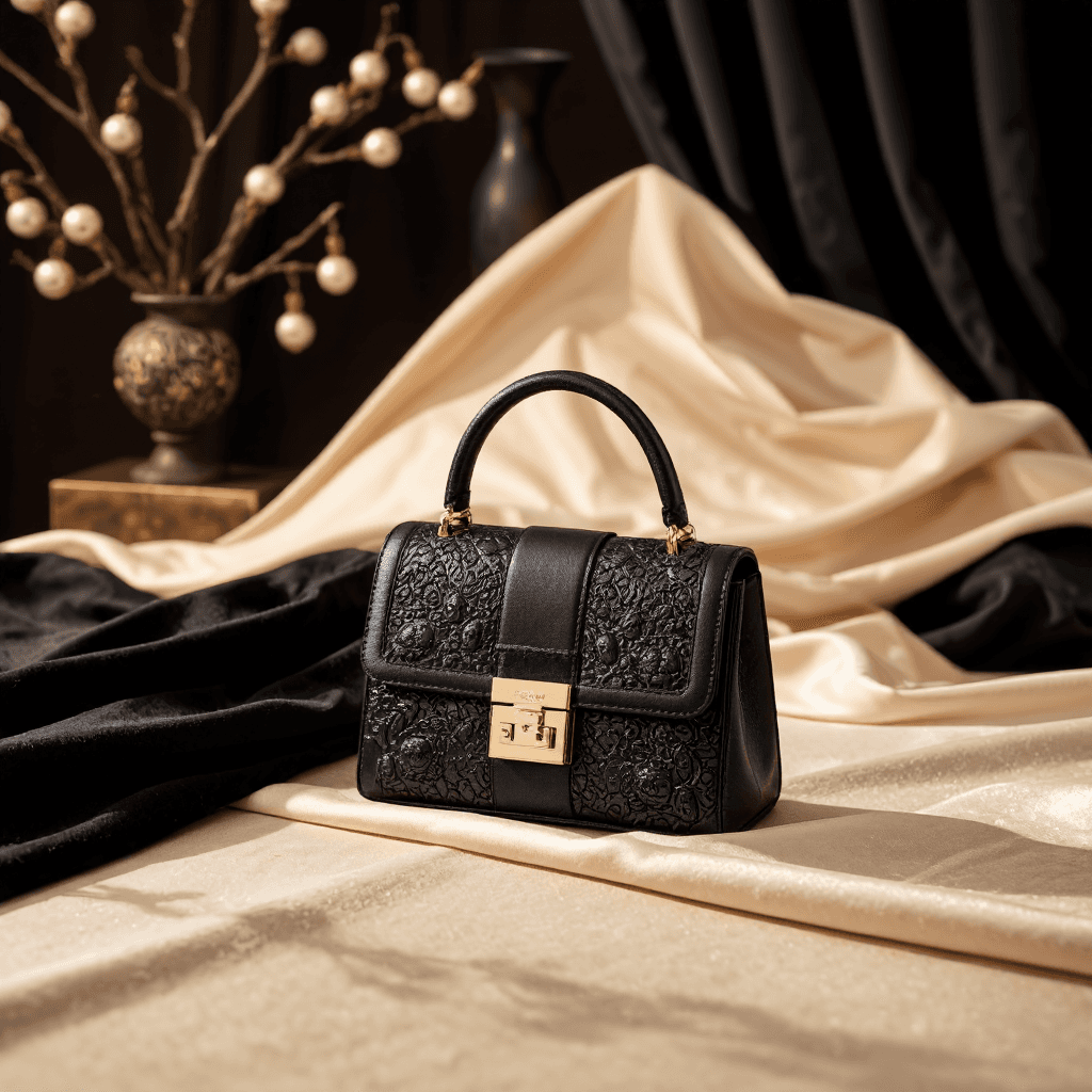 product photography of mini bag