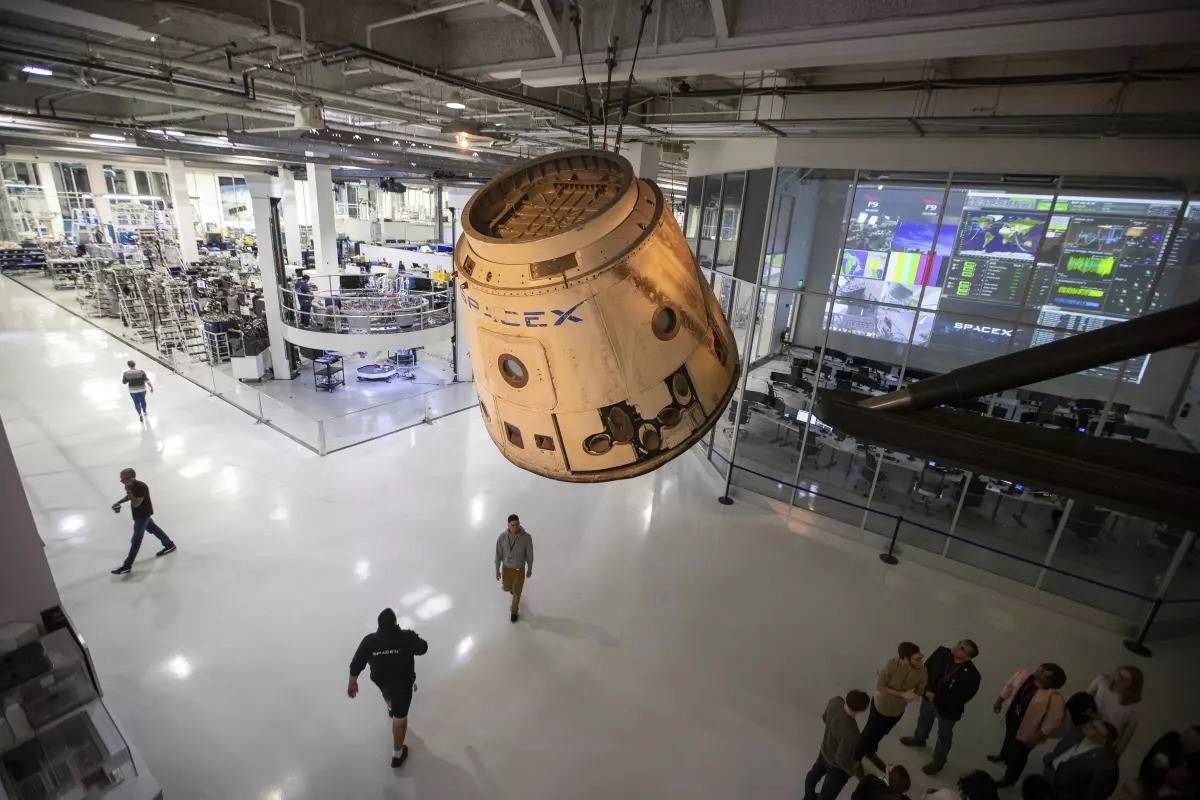 SpaceX company inside