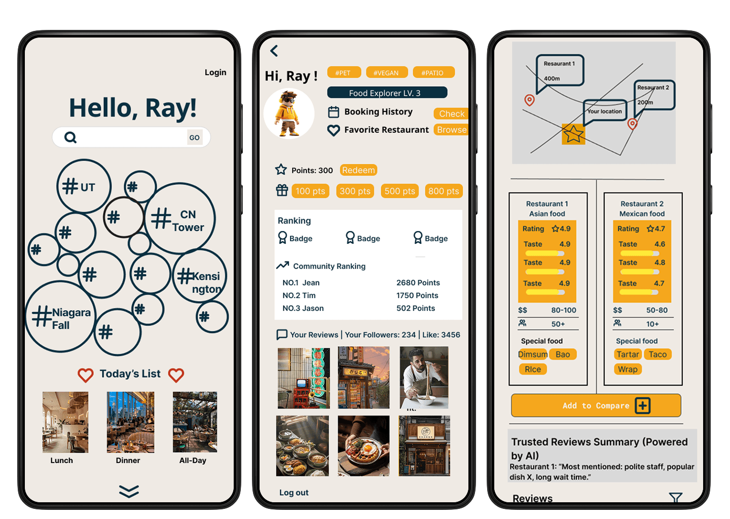 Tablet showing Streamline CRM UI