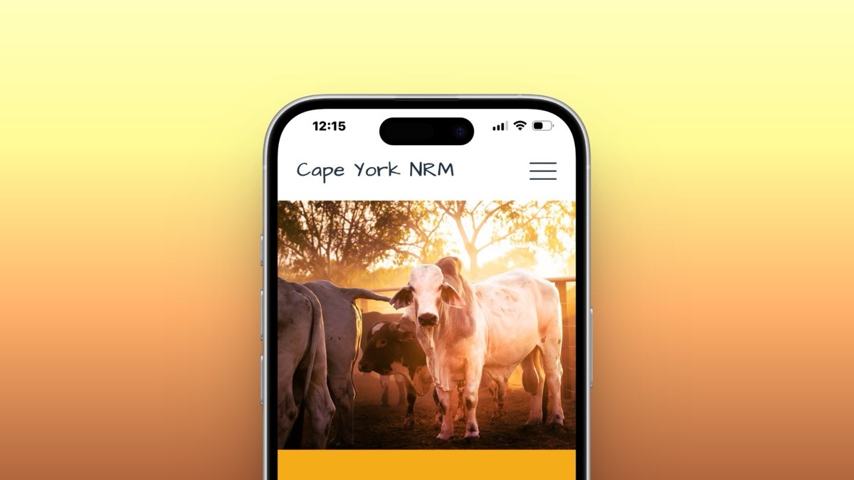 Tourism and hospitality website on mobile showcasing a travel experience with responsive Cairns web design.