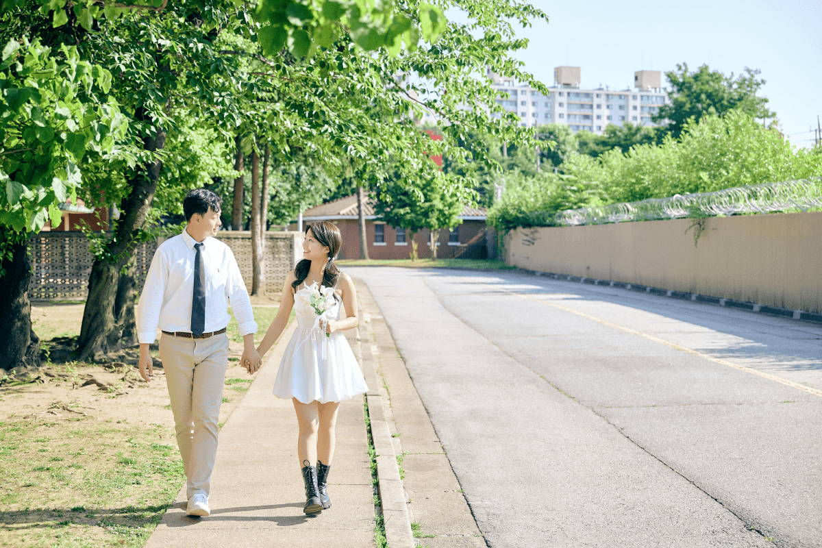 용산 미군기지 공원 웨딩스냅 후기 | 디어데이스냅의 시네마틱 기록