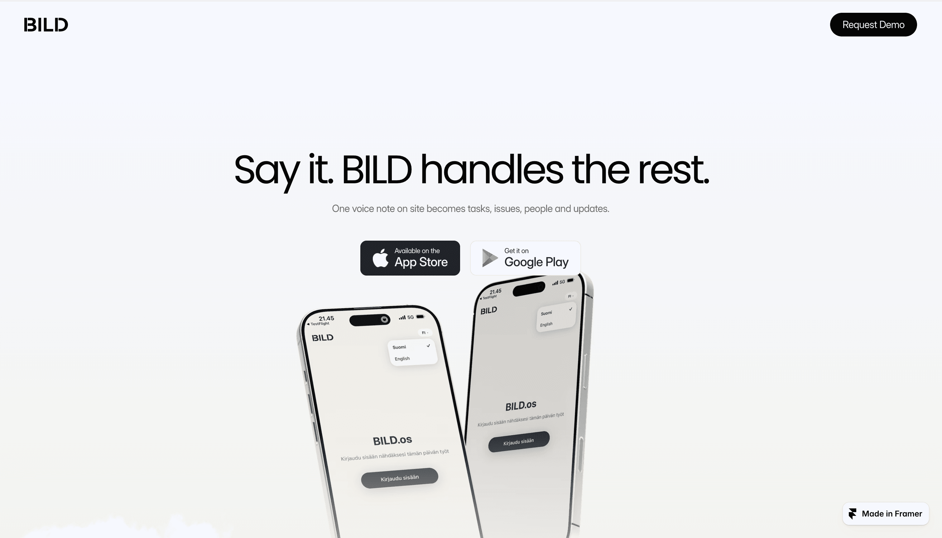 BILD mobile app preview