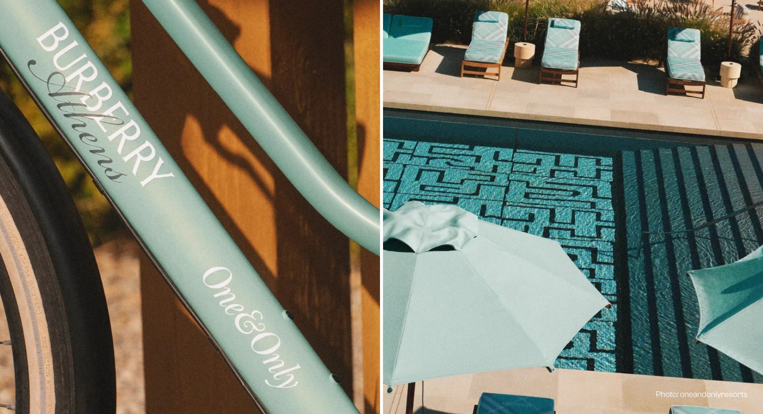 branded bike and pool for hotel brand activation