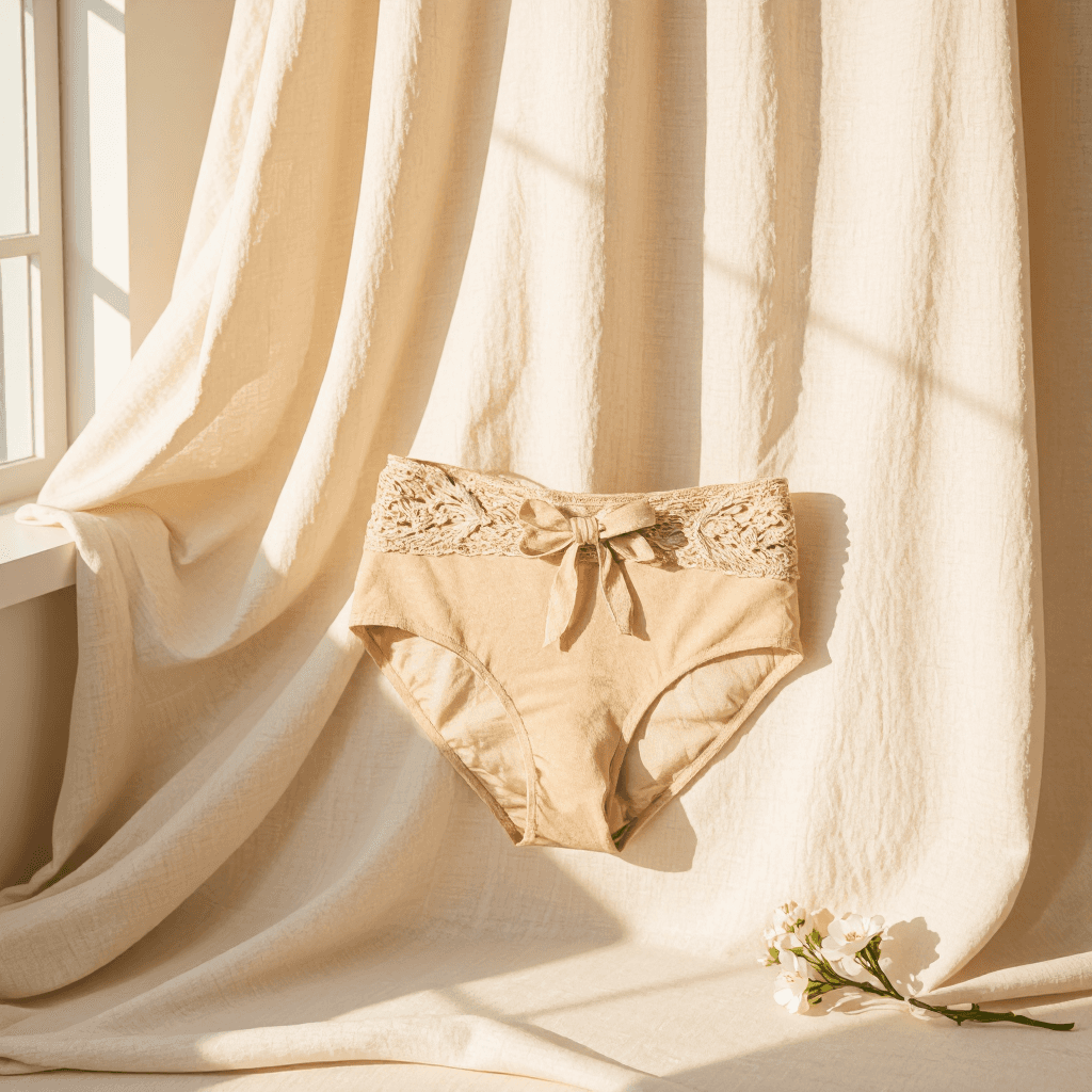 product photography of a pair of women's underwear