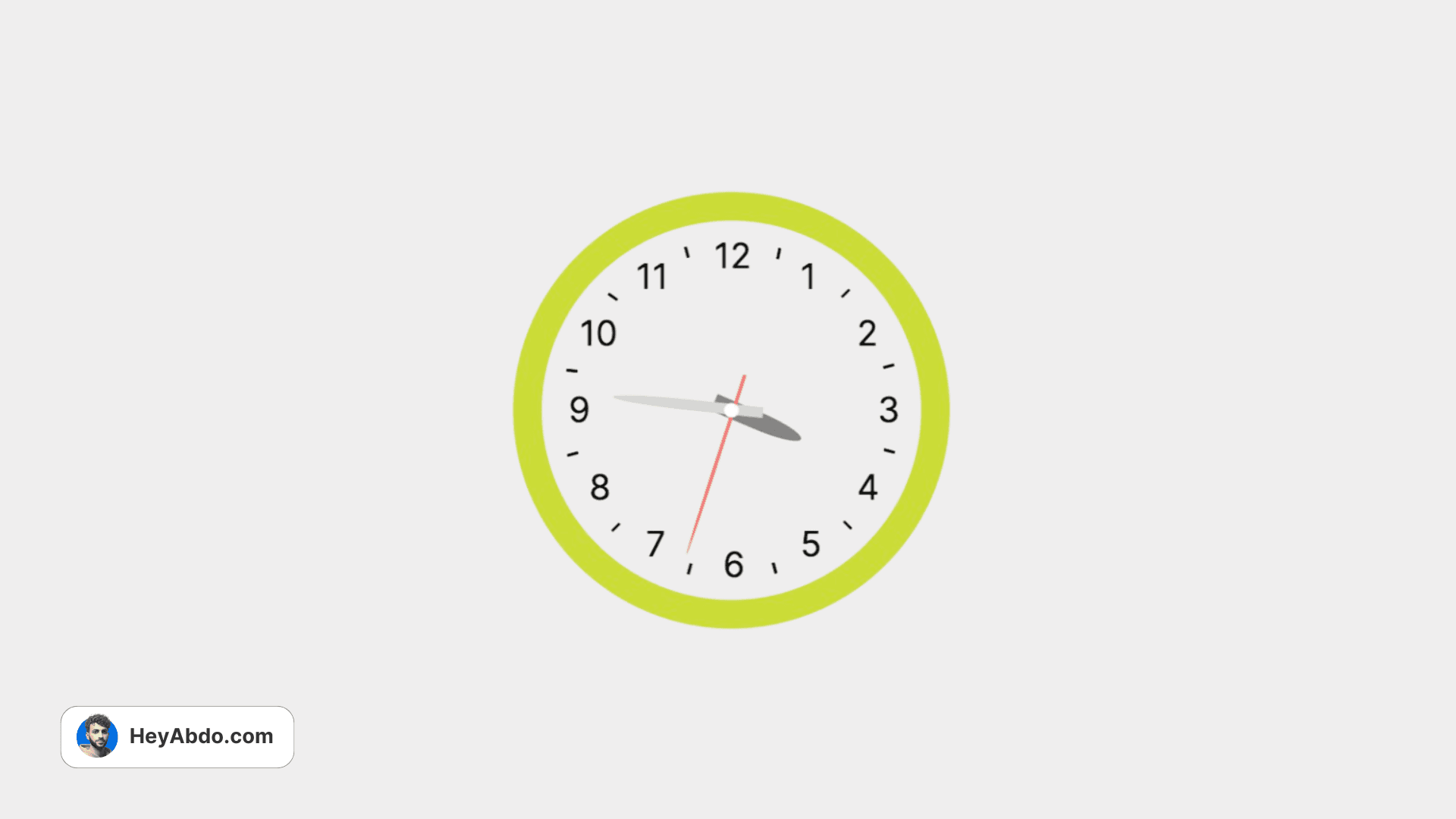 WidgetBox Notion Analog Clock Widget