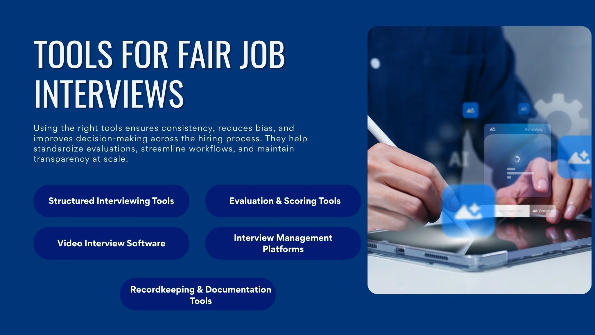 TOOLS FOR FAIR JOB INTERVIEWS