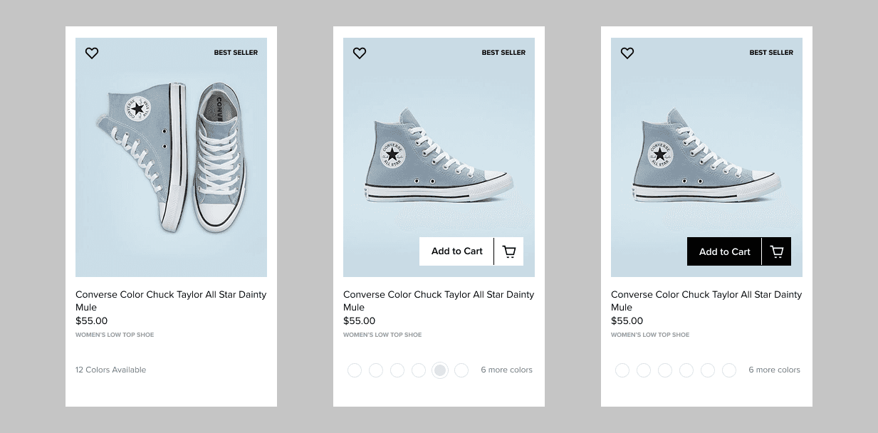 Product card component and documentation