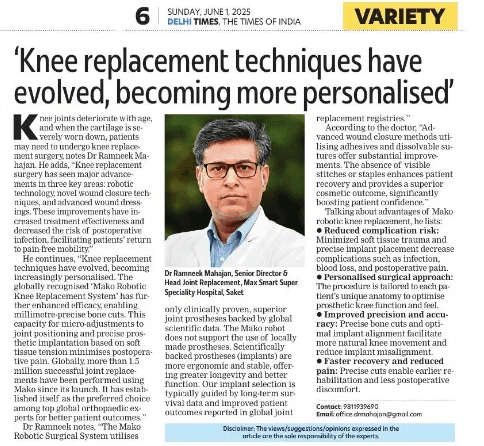Sunday Times - direct anterior approach hip replacement