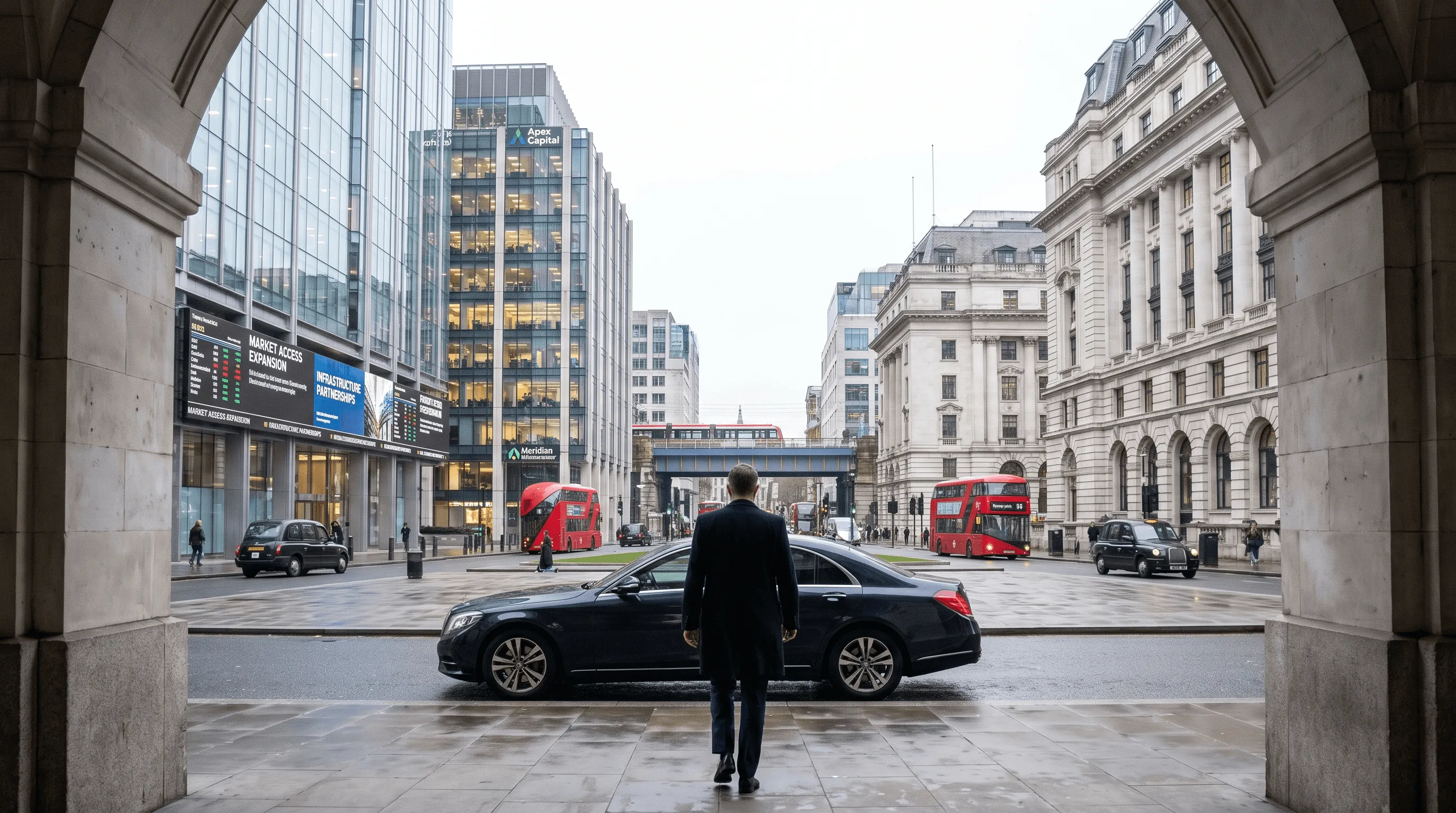 London institutional district, public infrastructure, government estate or sophisticated corporate-market image.