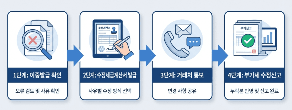수정세금계산서 발급 절차 4단계