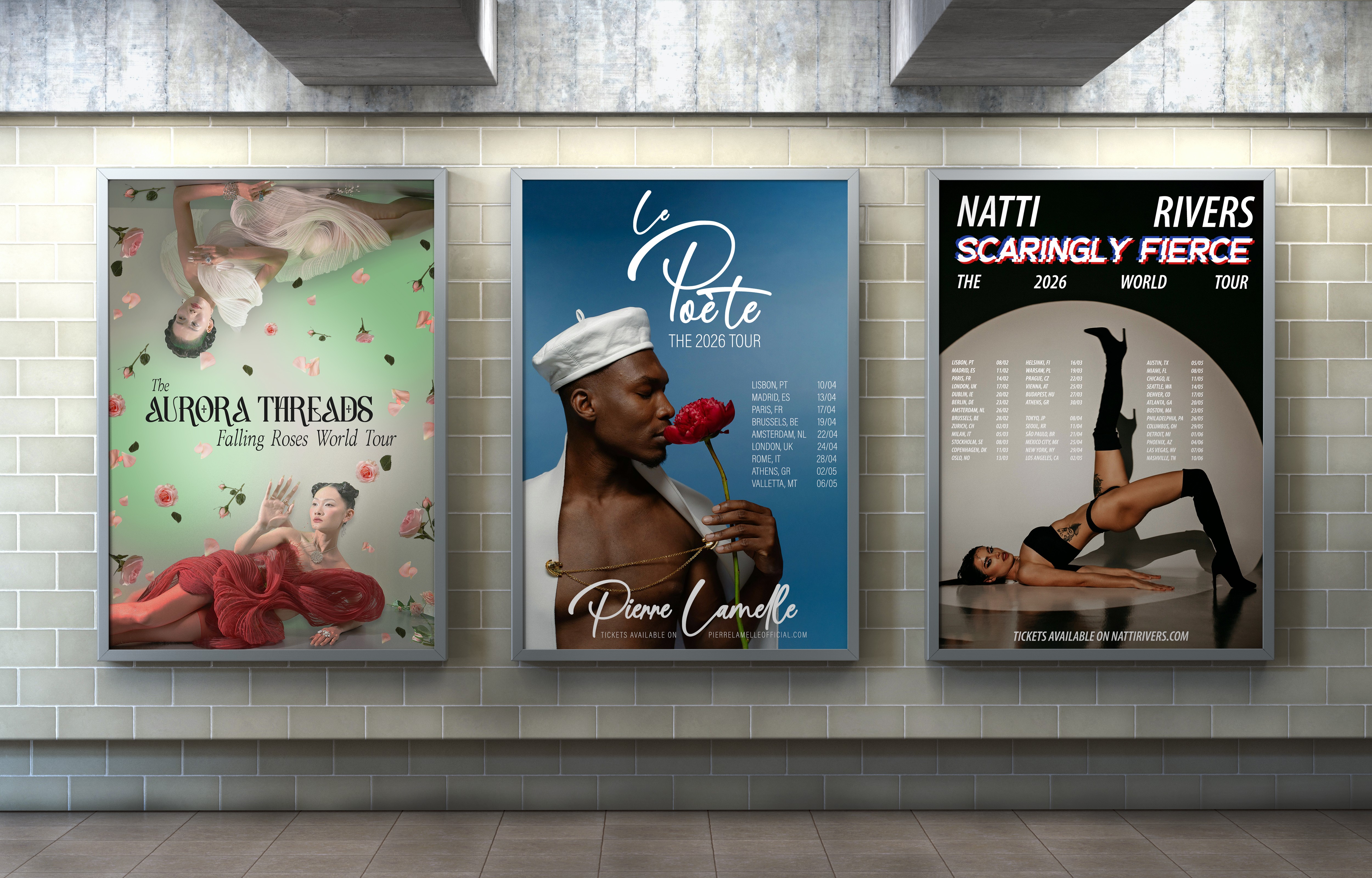 Posters for World Tours
