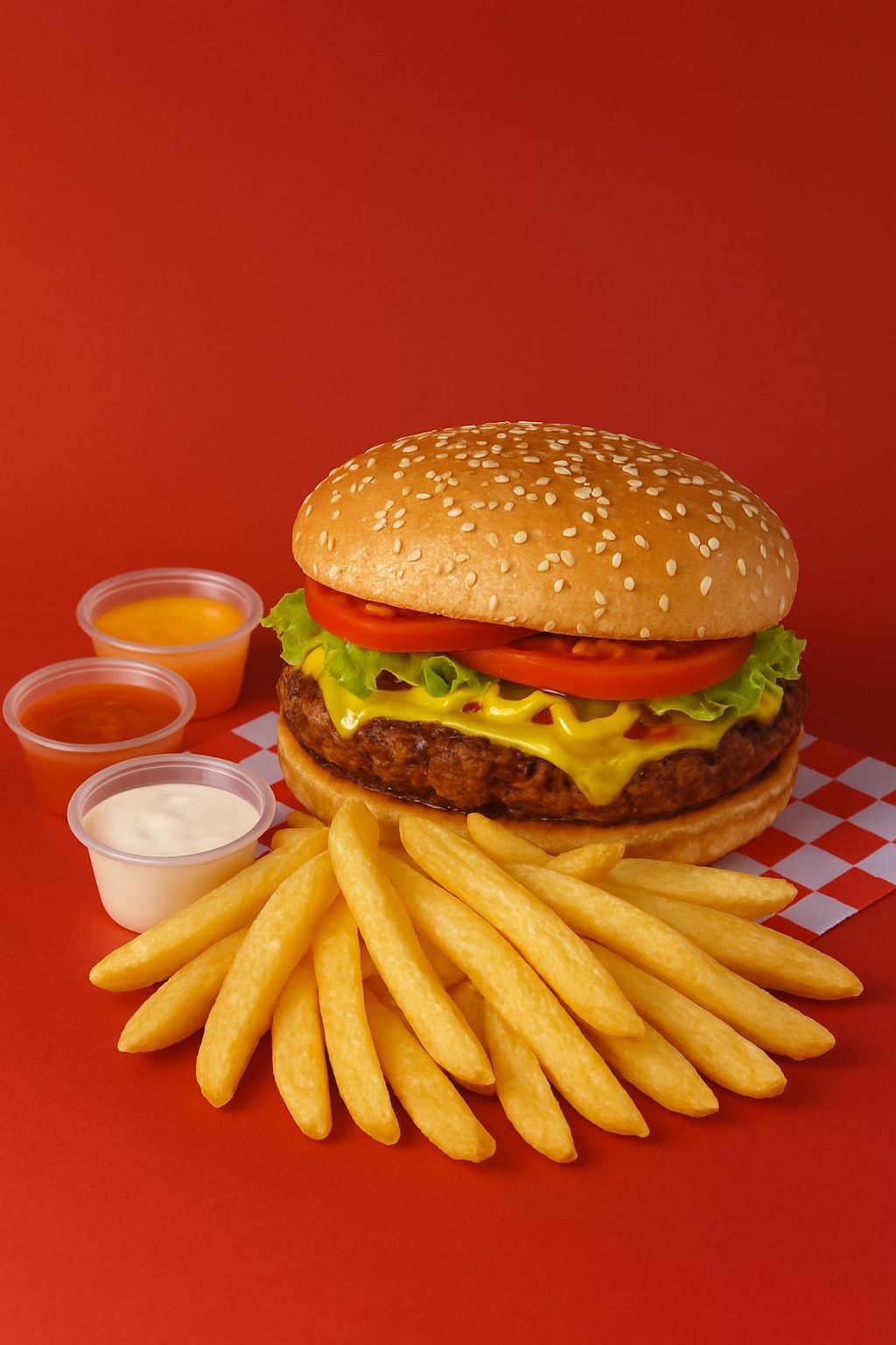 Hamburguesa con papas