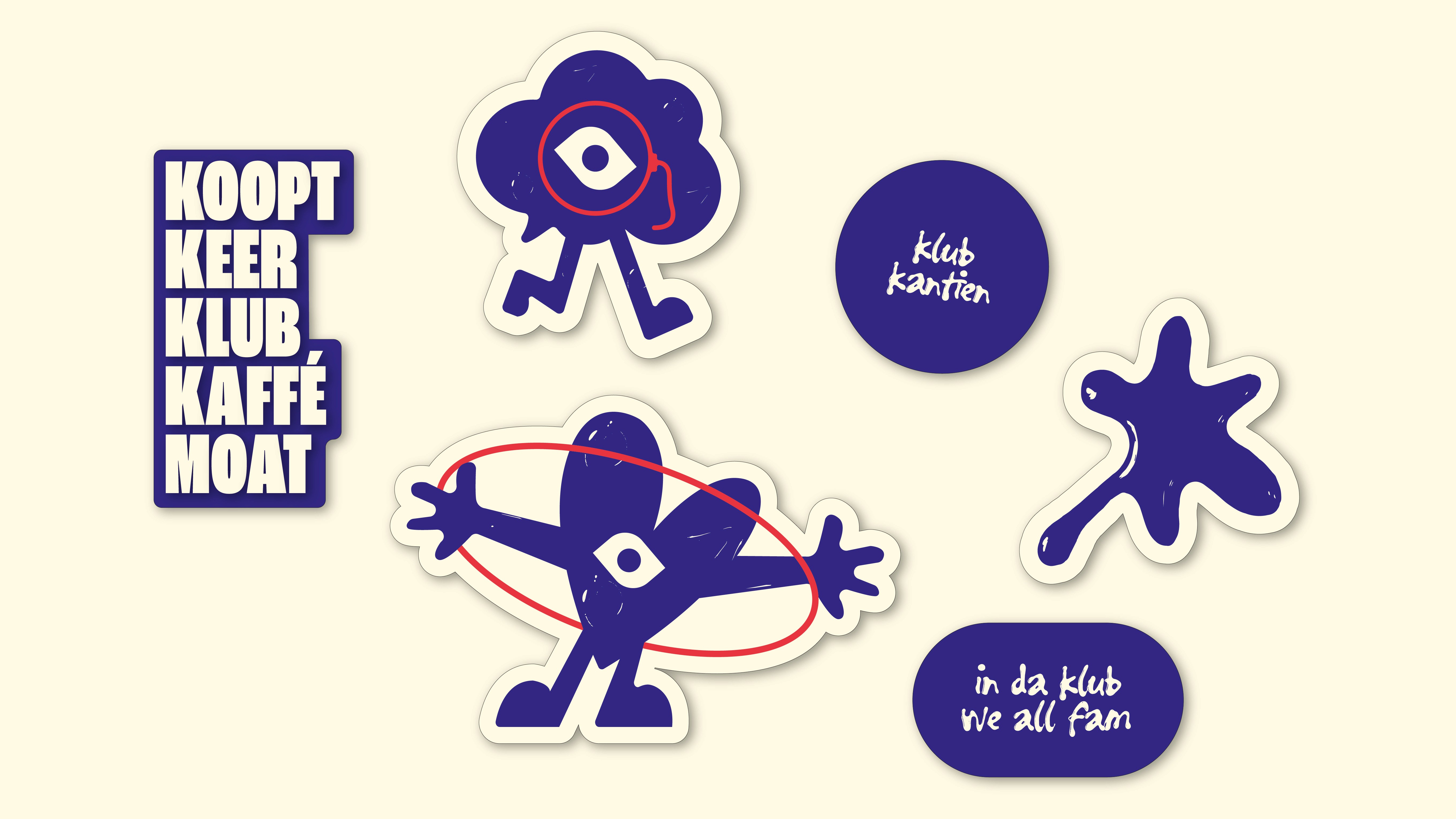 Illustraties en menu ontwerp klub kantien arteveldehogeschool de campusbar