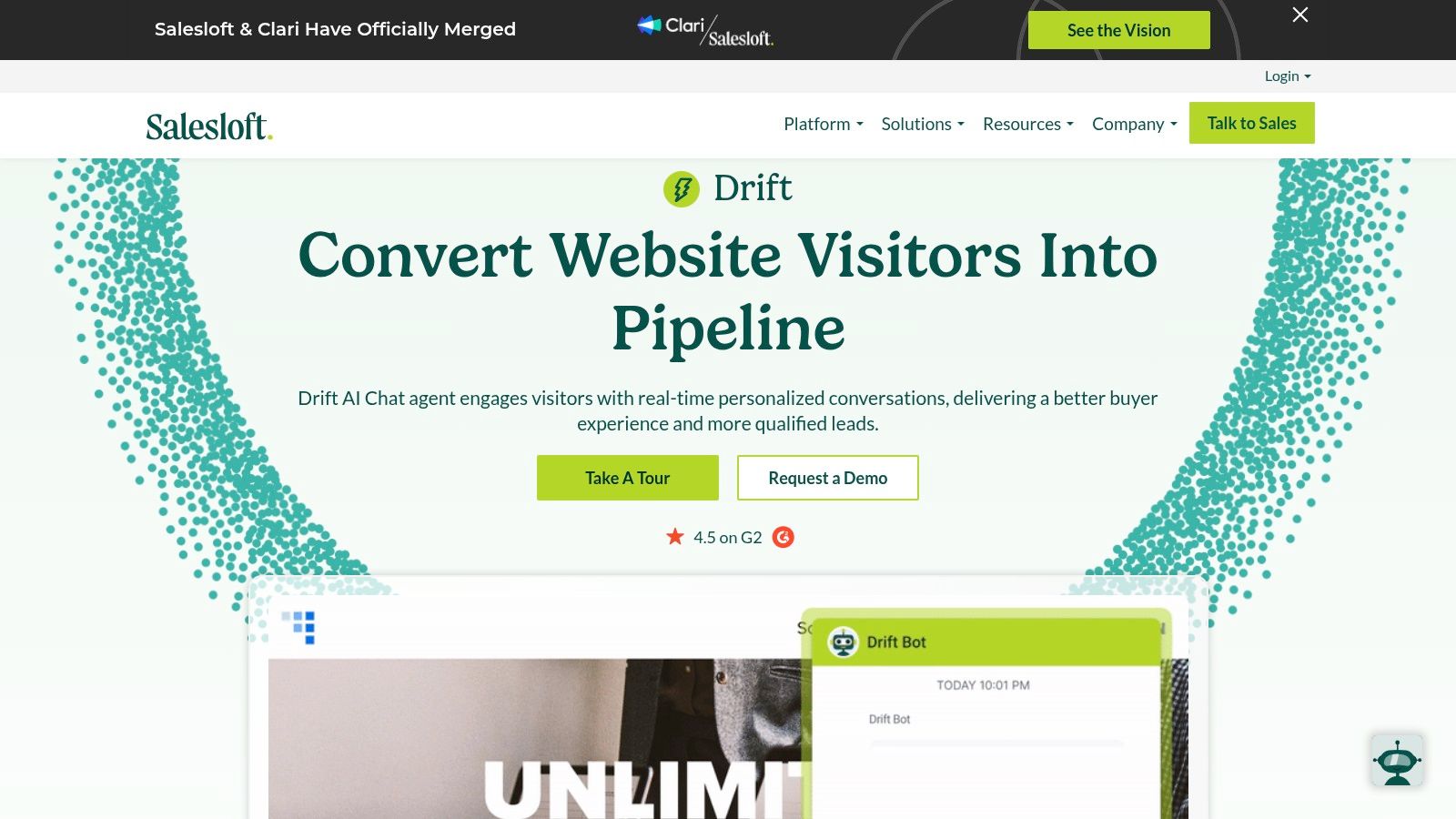 Drift — Conversational Marketing and Sales Chat