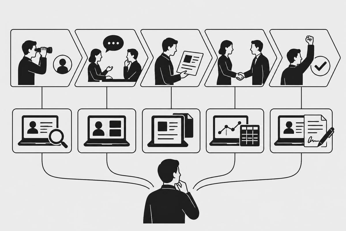 Sales process workflow alignment