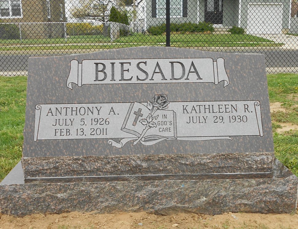 double headstone for couples