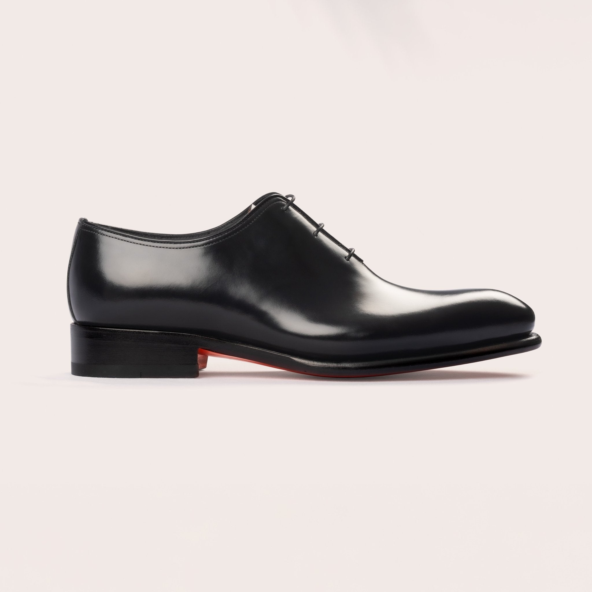 Men's polished black leather Oxford shoe - Mandelli UK