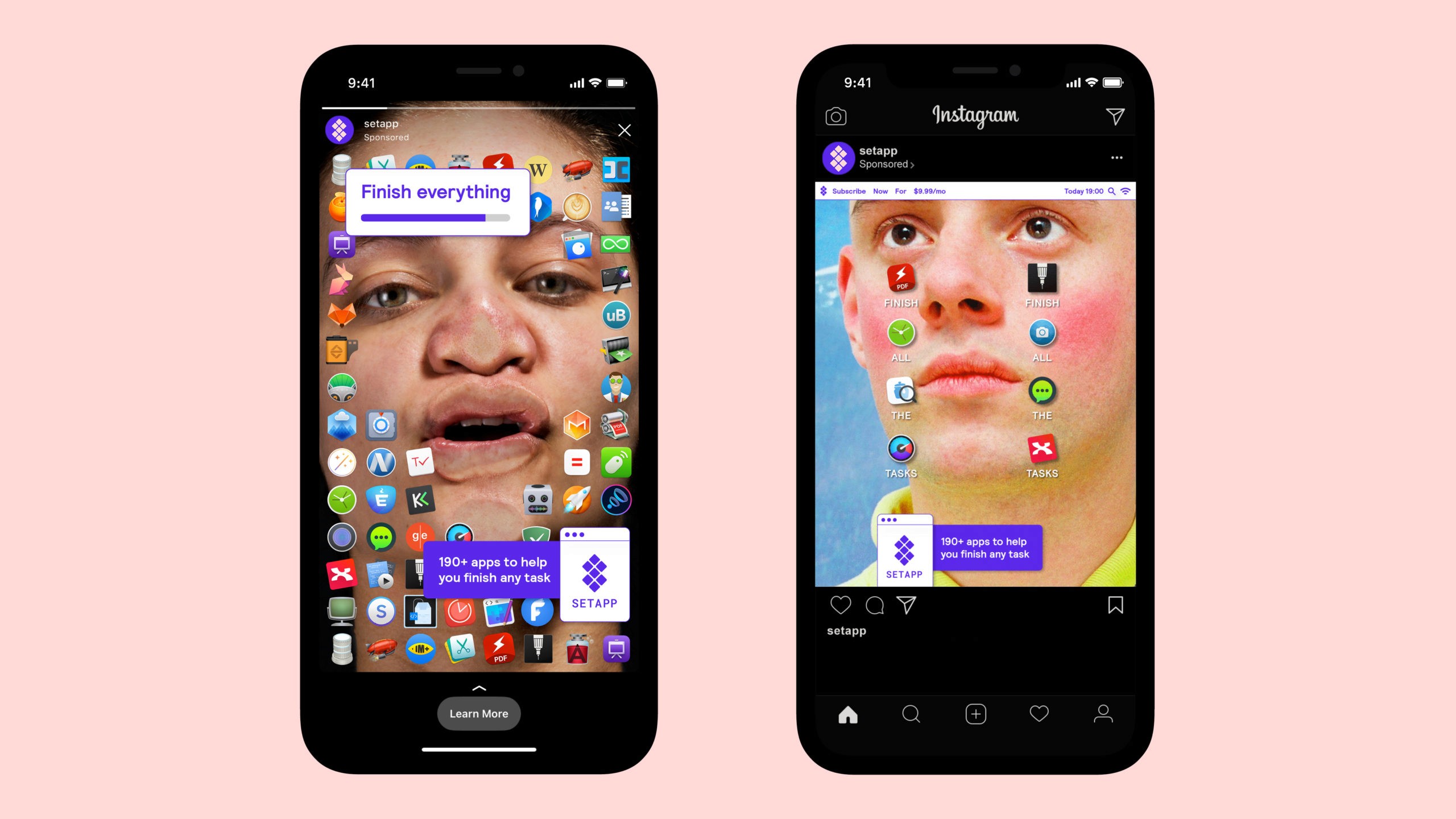 App Screen with open sidebar