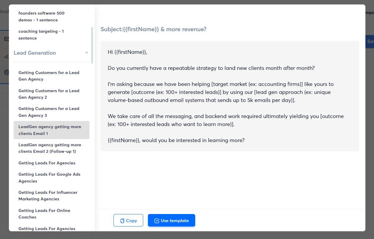 DentalRx Cold Email Templates for Instantly.ai