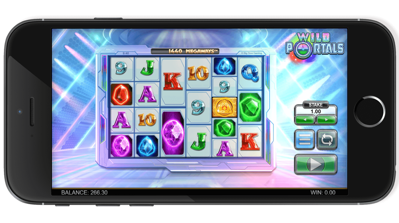 Wild Portals en jeu - aperçu des rouleaux