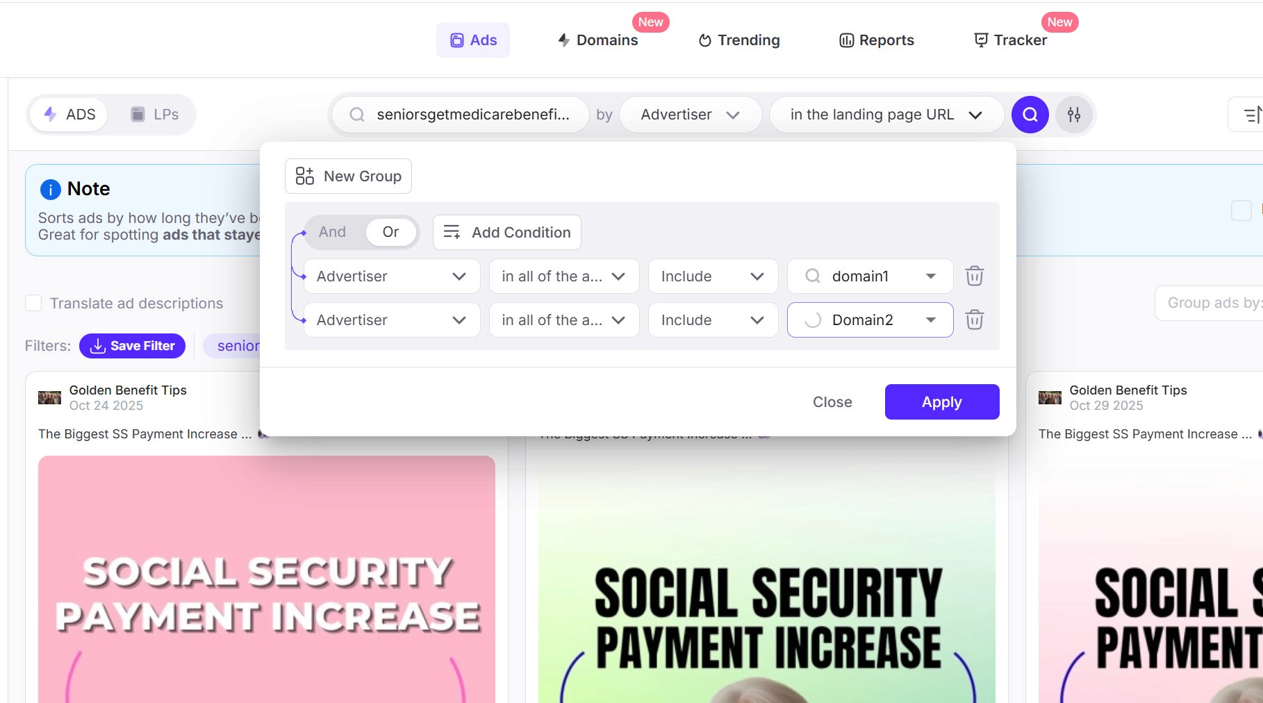 Advanced Search, Leadgen