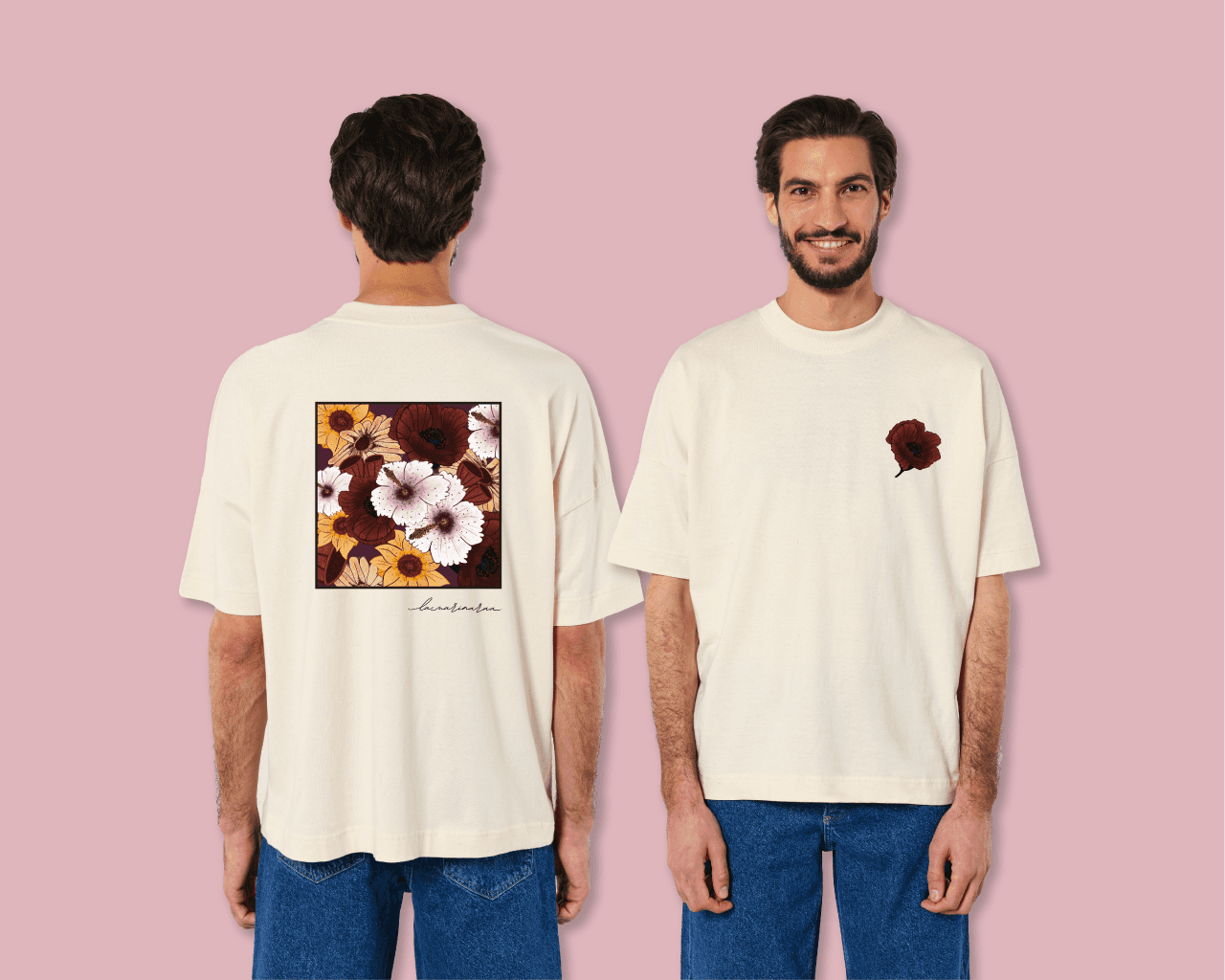 T-Shirt Vorder- und Rückseite