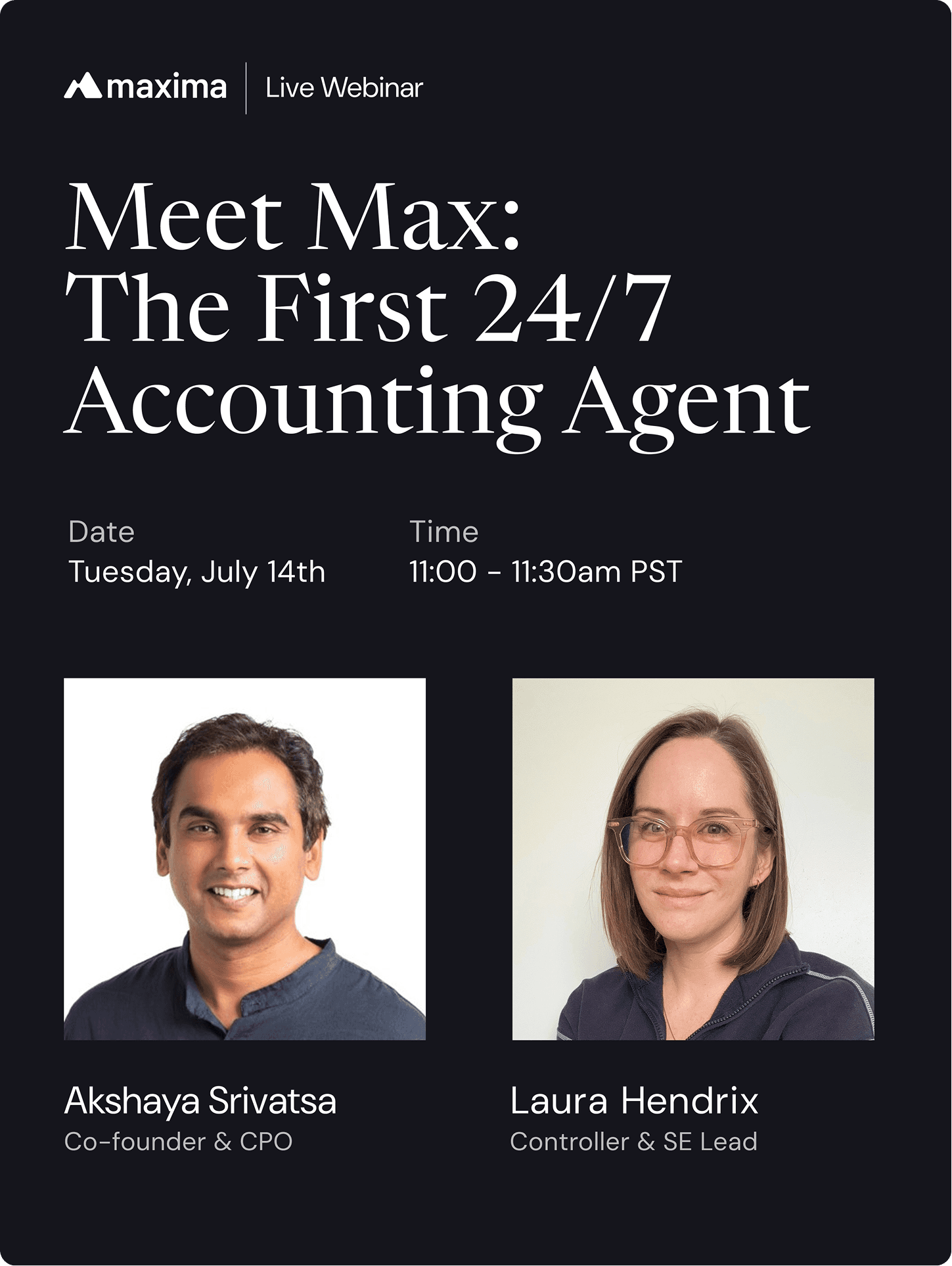 Meet Max: The First 24/7 Accounting Agent | Maxima Webinar