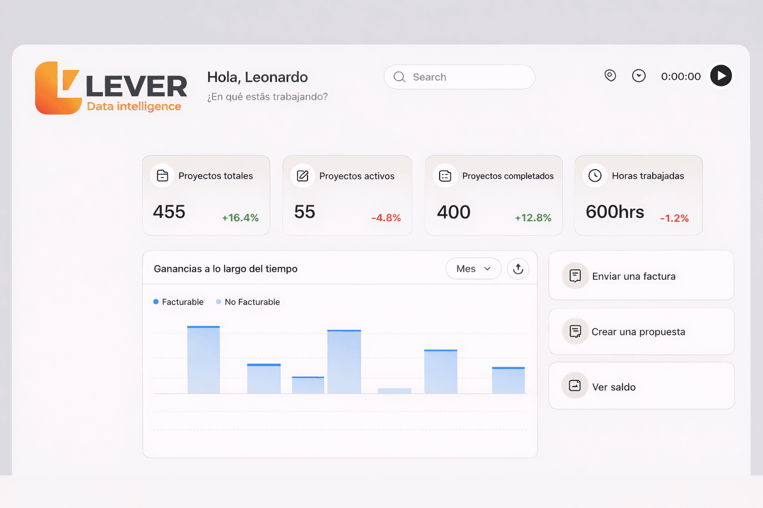 An image of Dreelio's dashboard