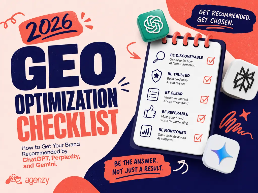 GEO Optimization Checklist by Agenzy
