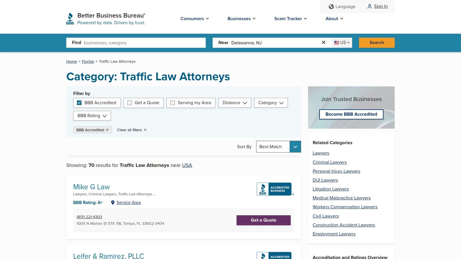 Better Business Bureau (BBB)