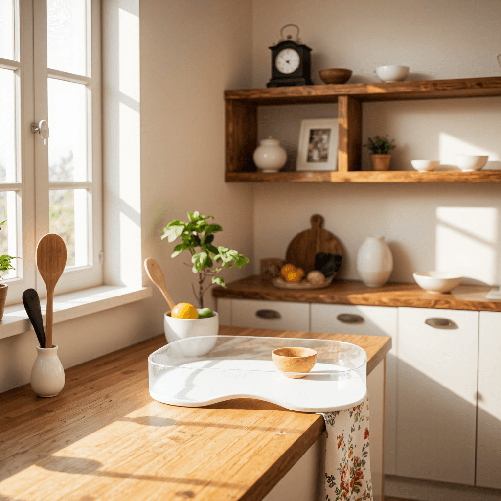 product photography of cloud-shaped acrylic tray