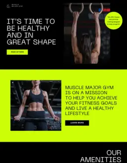 Fitness Gym Website Design